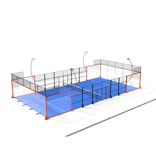 Glass Ribbed Panel Tennis Court Wind Pressure Resistant For Professional Competition Intensive Training Leisure Use