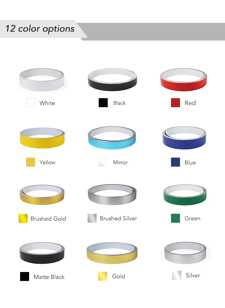 3cm 4cm 6cm 7cm Red Painting Coating Aluminium Trim Cap