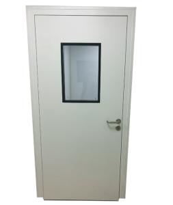 China GMP Grey Metal Pharmaceutical Clean Room Door 1.5mm Frame Decoration wholesale