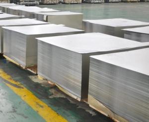 China 0.21mm-0.38mm Lacquer Tinplate Metal Sheet Printing Electrolytic Bright Finish wholesale
