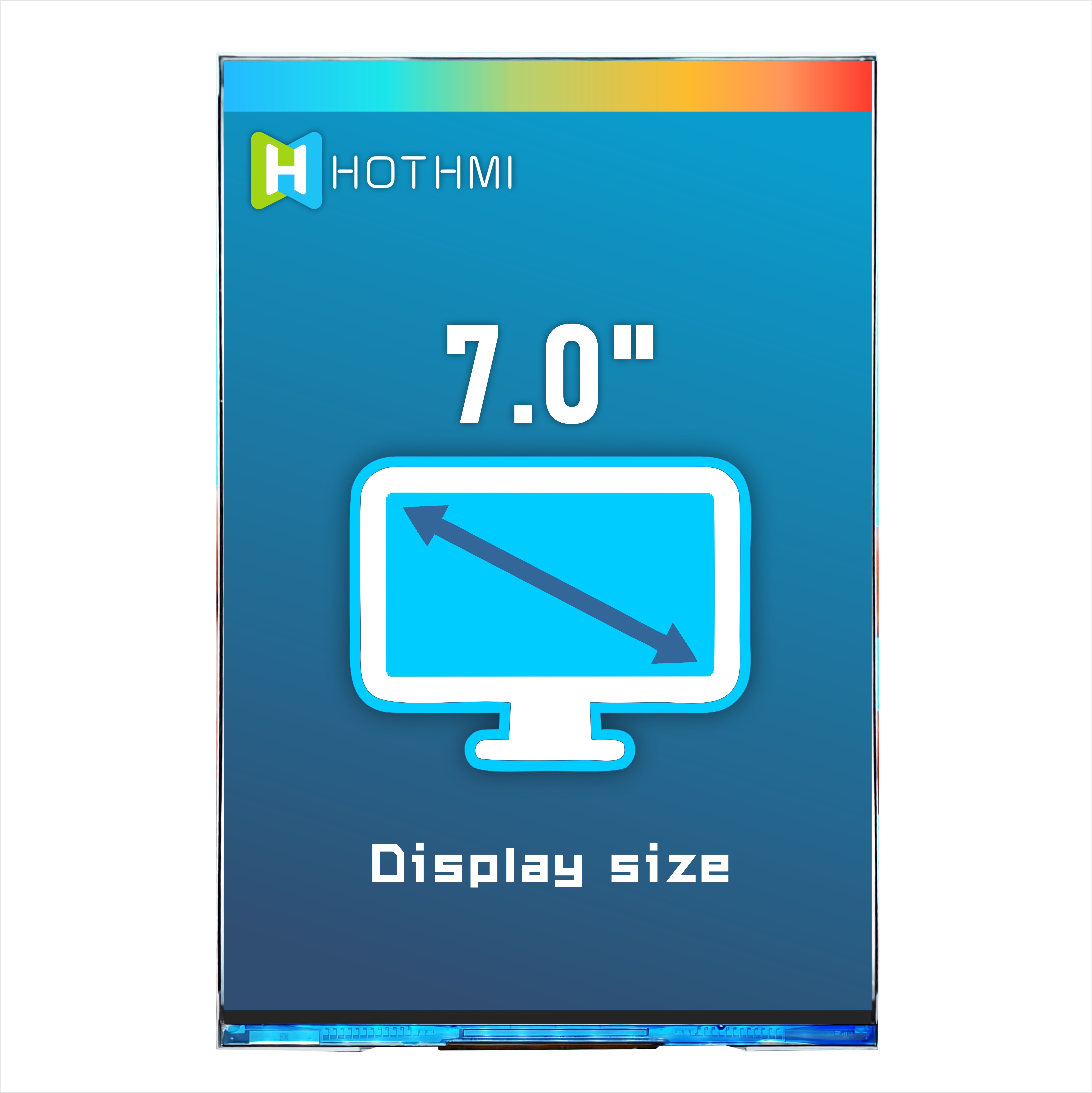 7 Inch Monitors 1280x800 TFT LCD Display Manufacturer For Appliances