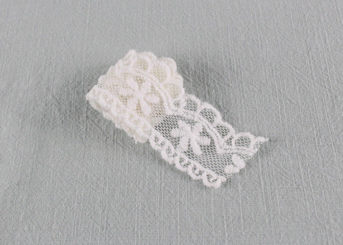 Floral Embroidered Lace Trim Scalloped Mesh Lace Ribbon For Fashion Dress Designer