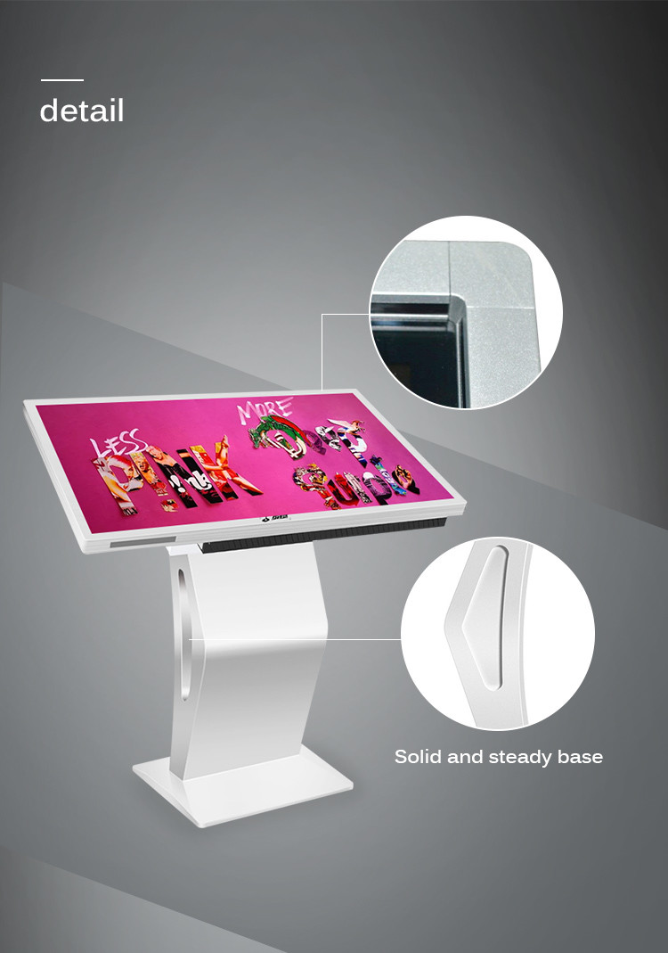 43 Inch Advertising Commercial Digital Signage Displays Horizontal LCD Capacitive Touch Display