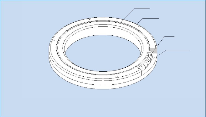 high precision bearings IKO crossed roller bearing RB7013 THK roller bearing 70 x 100 x 13 mm