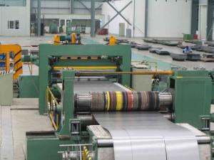 China 450 KW Sheet Metal Slitter , Steel Sheet Slitting Machine 380V/50Hz/3Ph Long Durable wholesale