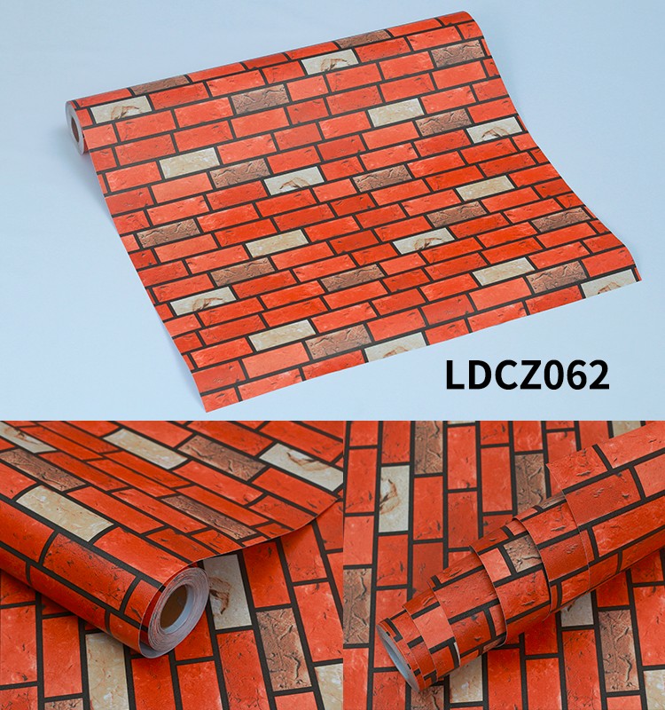 3D Wall Paper for Home Decoration Brick Wallpaper Rolls Removable PVC Wallpaper Home Decor