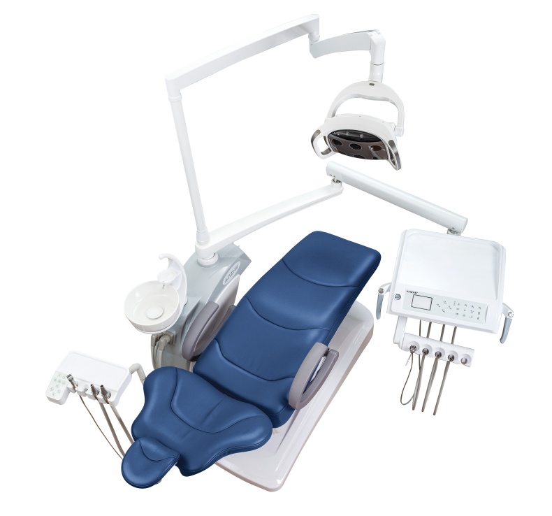 Micro fiber leather Luxury Dental Unit Full Set OEM/ODM Accept Dental Chair With LED Sensor Light