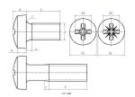 DIN7985 Brass Phillips Cross Recessed Round Pan Head Machine Screw