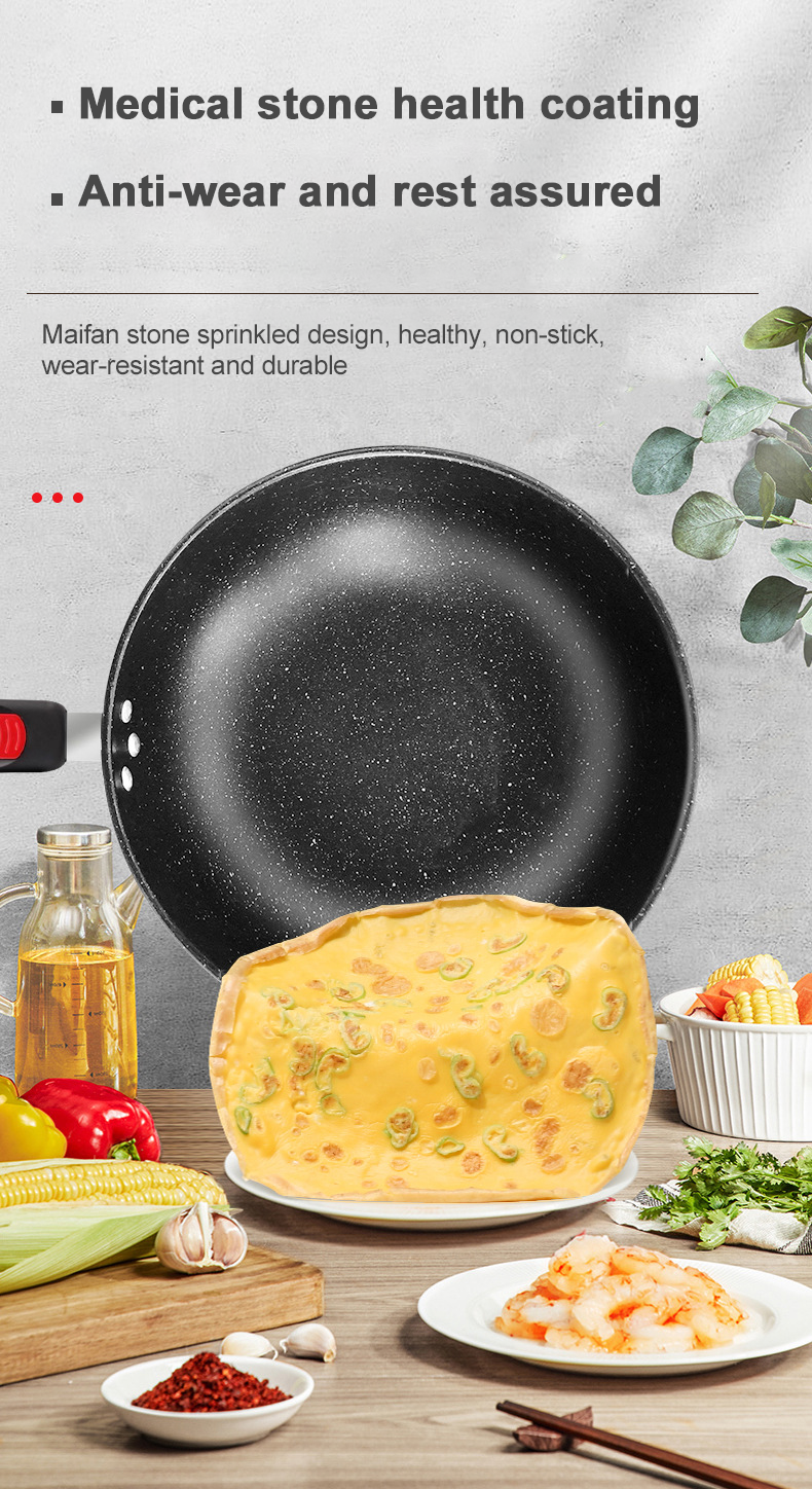 Home Medical Stone Non Stick Cooking Pot Set Kitchen Pots And Pans Cookware Sets