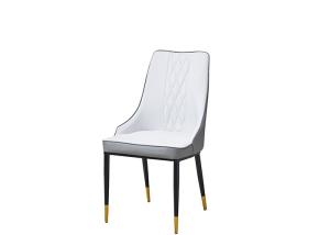 China Modern Stainless Steel Leather Padded Dining Chairs wholesale