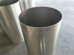 Large Open Area Johnson Vee Wire Screen For Water / Oil / Gas Well Construction