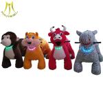 Hansel hot selling coin operated kids ride on plush walking toy animals
