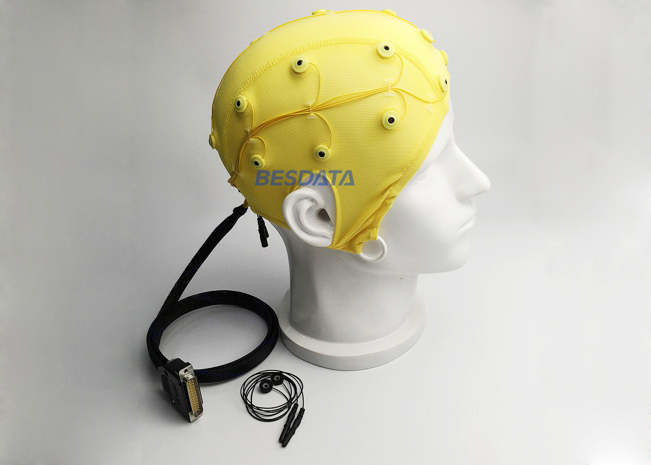 Soft EEG Electrode Cap EEG Hat With Excellent Electrical Conductivity Electrodes