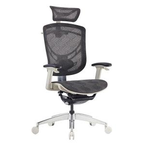 China High Back Executive Mesh Office Chair With Headrest Polished Aluminum wholesale