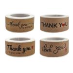 Thank You Stickers,1.5 Inch Thank You Stickers for Small Business,Self-Adhesive