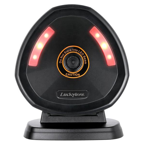 Hot Sale 2D Desktop Auto Scan Reader USB Hands-Free Omni-Directional Scanner Platform for Supermarket Store Library-in Stock