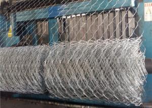 China Hexagonal Galvanized Gabion Boxes 80x120mm Mesh River Bank Protective wholesale