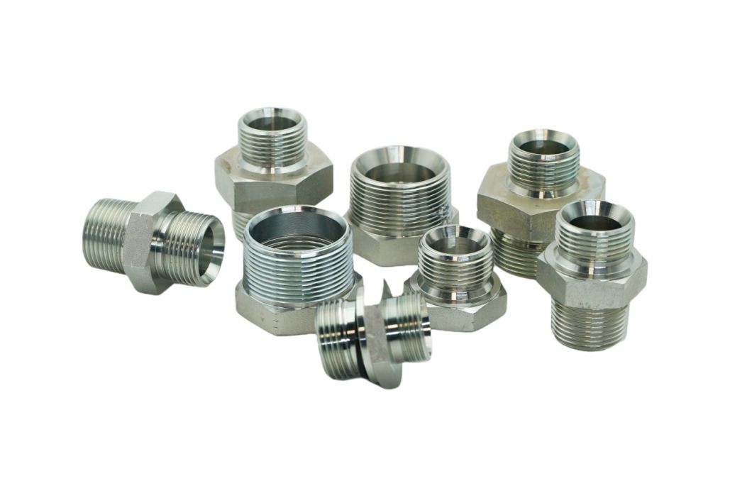 90 Degree Bsp Thread Male Adjustable Bite Type Stud End with O-Ring