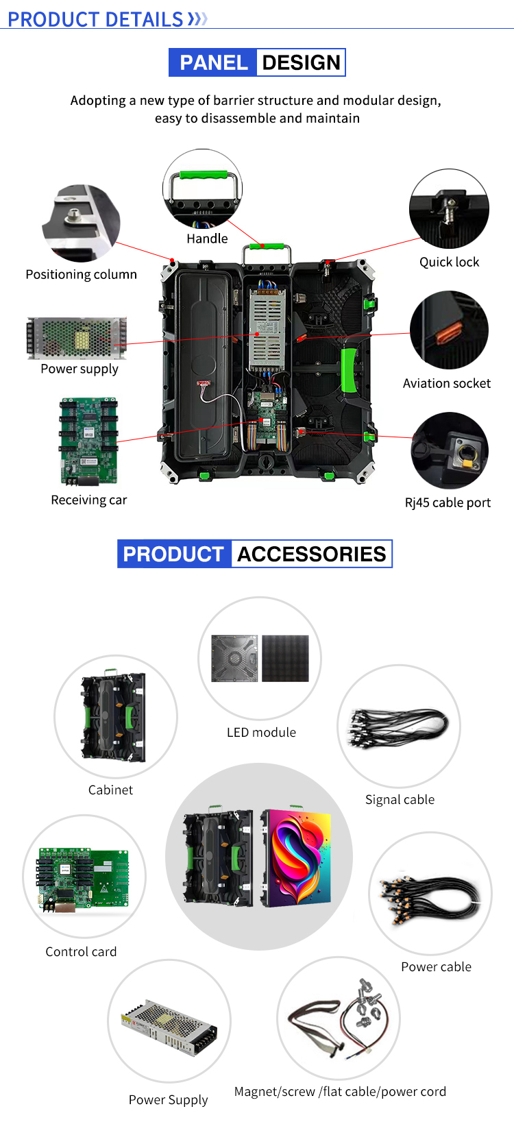 P1.9 P2.6 P2.97 P3.91 P4.81 Indoor Outdoor LED Panels for Rent 1.5mm 1.9mm 2.5mm 2.6mm 3.91mm 4.81mm Datasheet Included