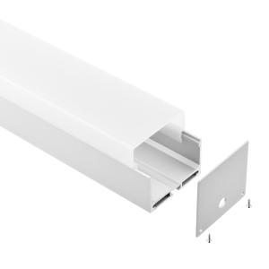 China Three Sides Lighting Aluminium LED Profiles Suspended 55*50mm wholesale