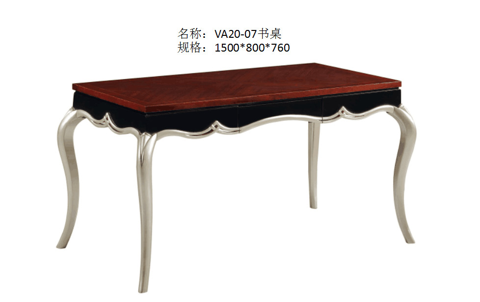 Luxury Villa house office Furniture Ebony wood Book cabients and Reading desk in glossy painting with Writing chairs