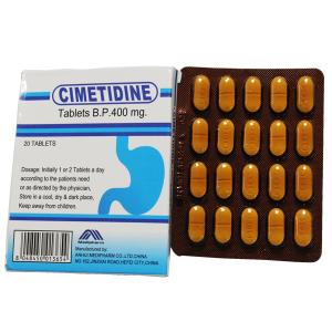 China Cimetidine Tablets 400MG Gastroenterology Medicines BP / USP Standard GMP certificate wholesale