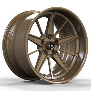 China Aluminum Alloy Car Forged Wheels For Sale Custom 2 Piece Wrangler Polished Bronze Rims wholesale
