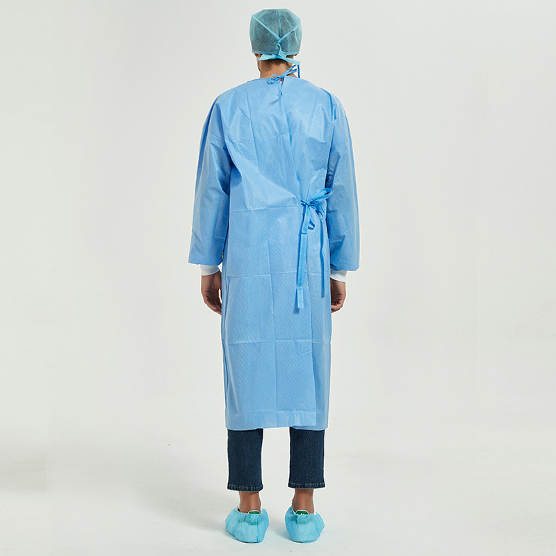 Against Viruses Aami Level 3 Isolation Gowns Disposable Cpe Gown