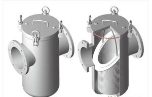 China Vertical High Flow Filter Housing 3 Inch 2 Inch Stainless Steel Strainer Basket Industrial wholesale