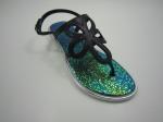 Laser Flower-shaped Summer Women Beach Flat PVC Thong Sandals TIANO