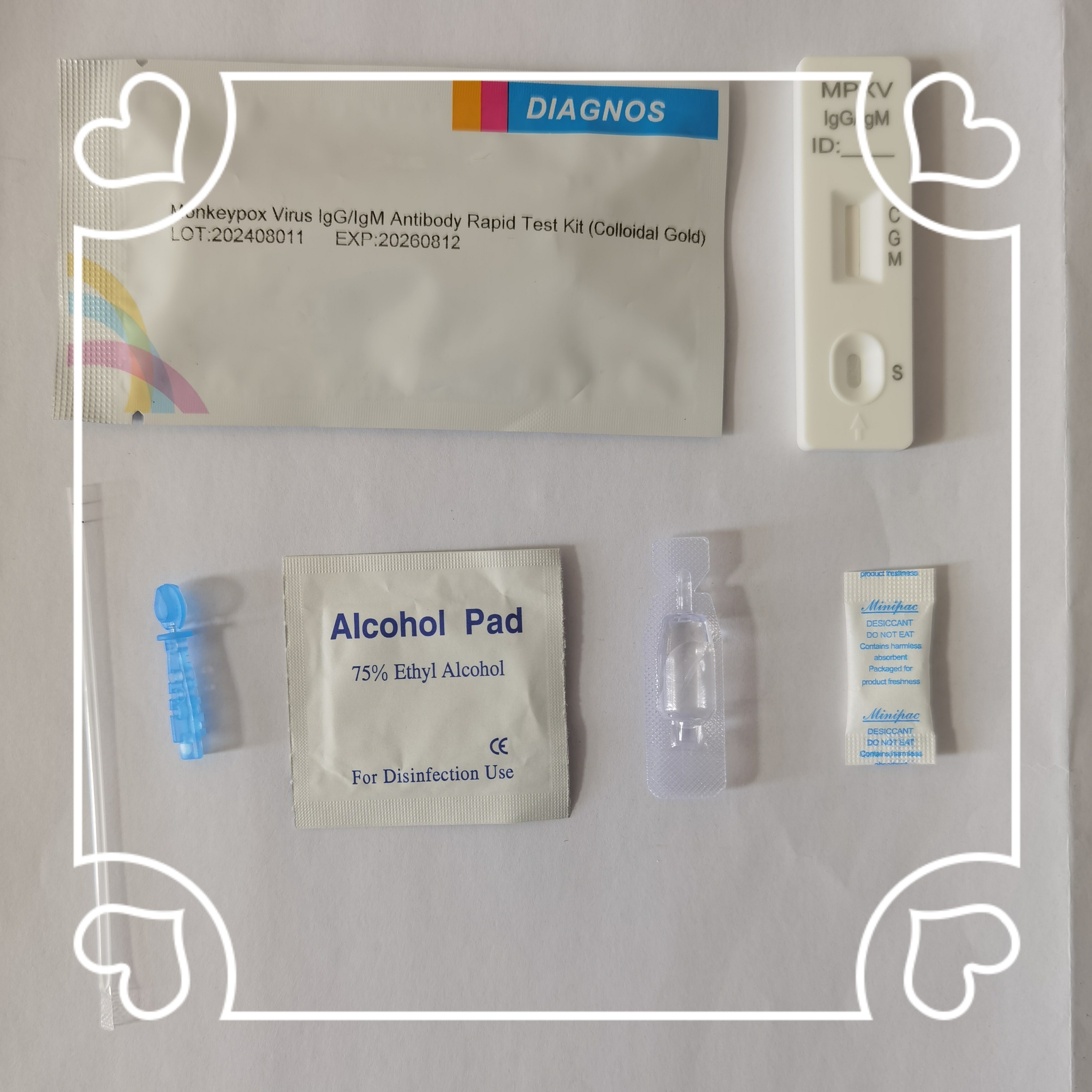 Monkeypox Virus IgG/IgM Antibody Rapid Test Kit Serum Plasma Or Whole Blood