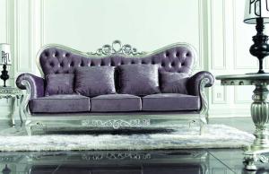 China Purple 3 Seater Sectional Sofa wholesale