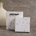 Marbled Jewelry Packaging Box For Earrings Ring Necklace Bracelet