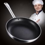 Kitchen Stovetop Frying Pan Stainless Steel Non Stick With SS Handle