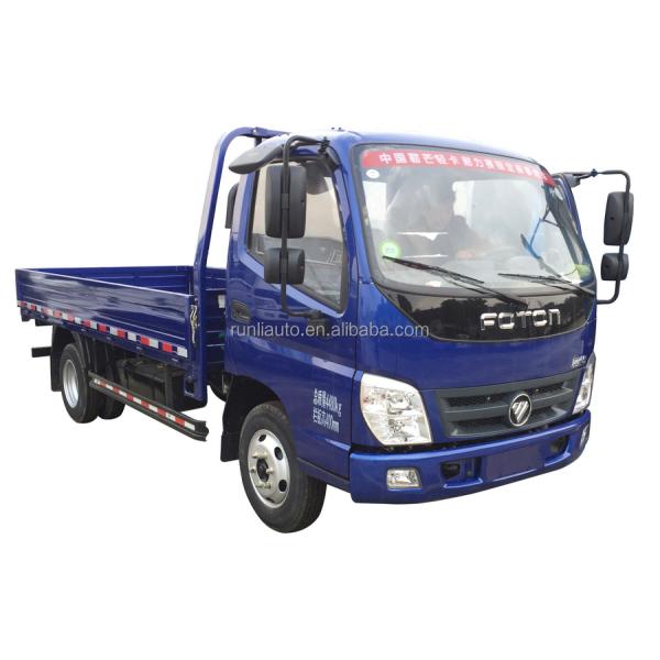 4x2 FOTON Aumark TX Flatbed Camion Truck 116HP Gasoline Petrol Engine Single Row Light Cargo Truck Best Price For Sales