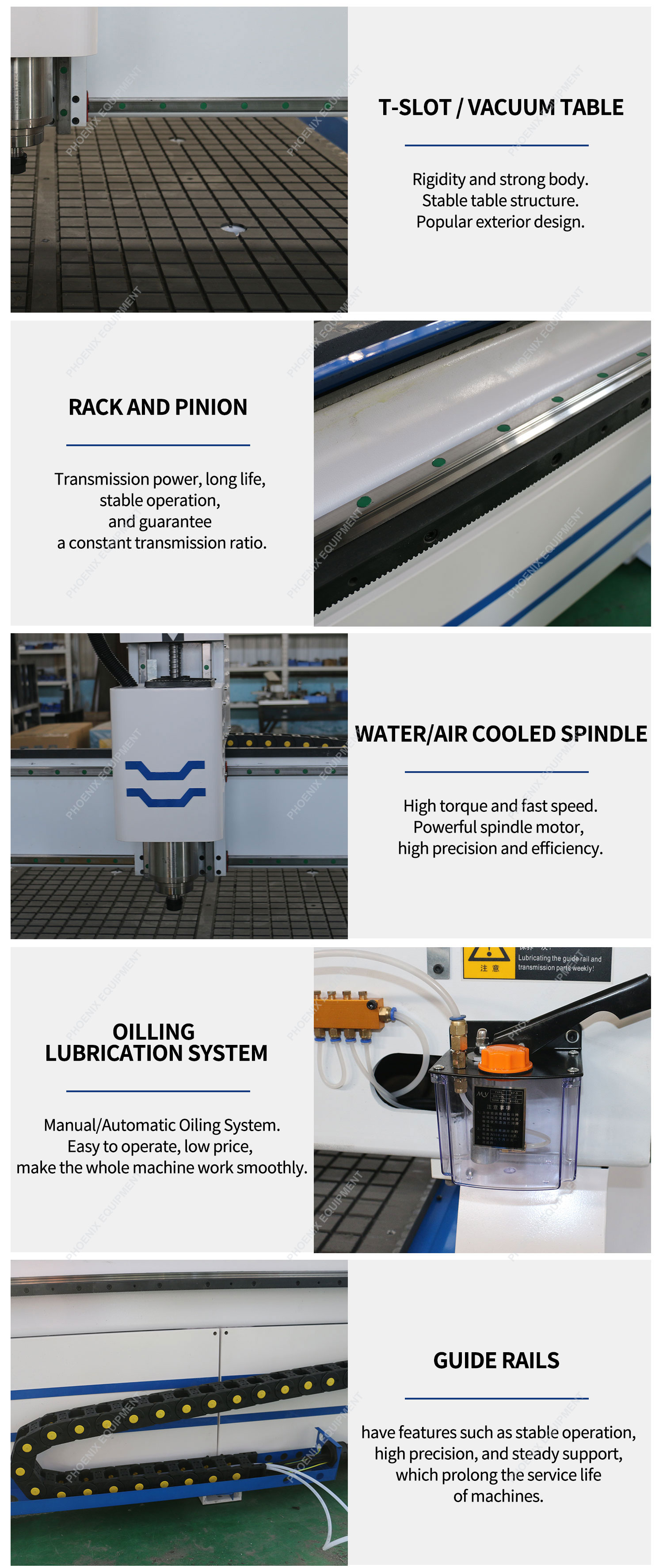 3200x1700x960mm Single Spindle PM1325 3D CNC Router Machine for Wood Cutting Engraving