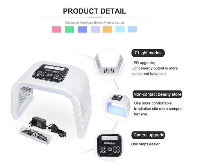 7 Colors PDT Light Therapy Facial Acne Treatment Photodynamic Therapy Machine