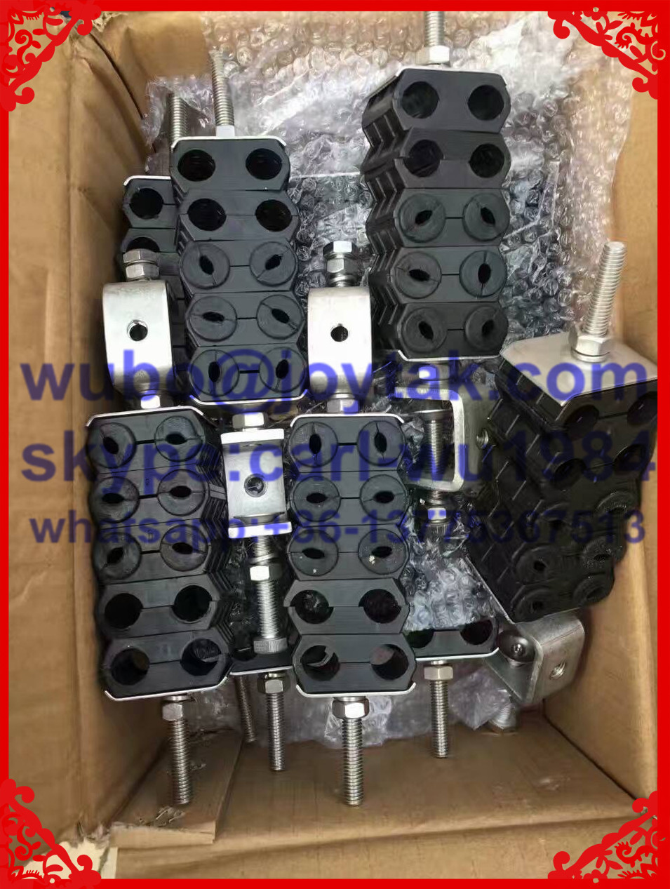DIN 7/16 adaptor DIN 7/16 female to DIN 7/16 male with washer and nut all brass factory selling