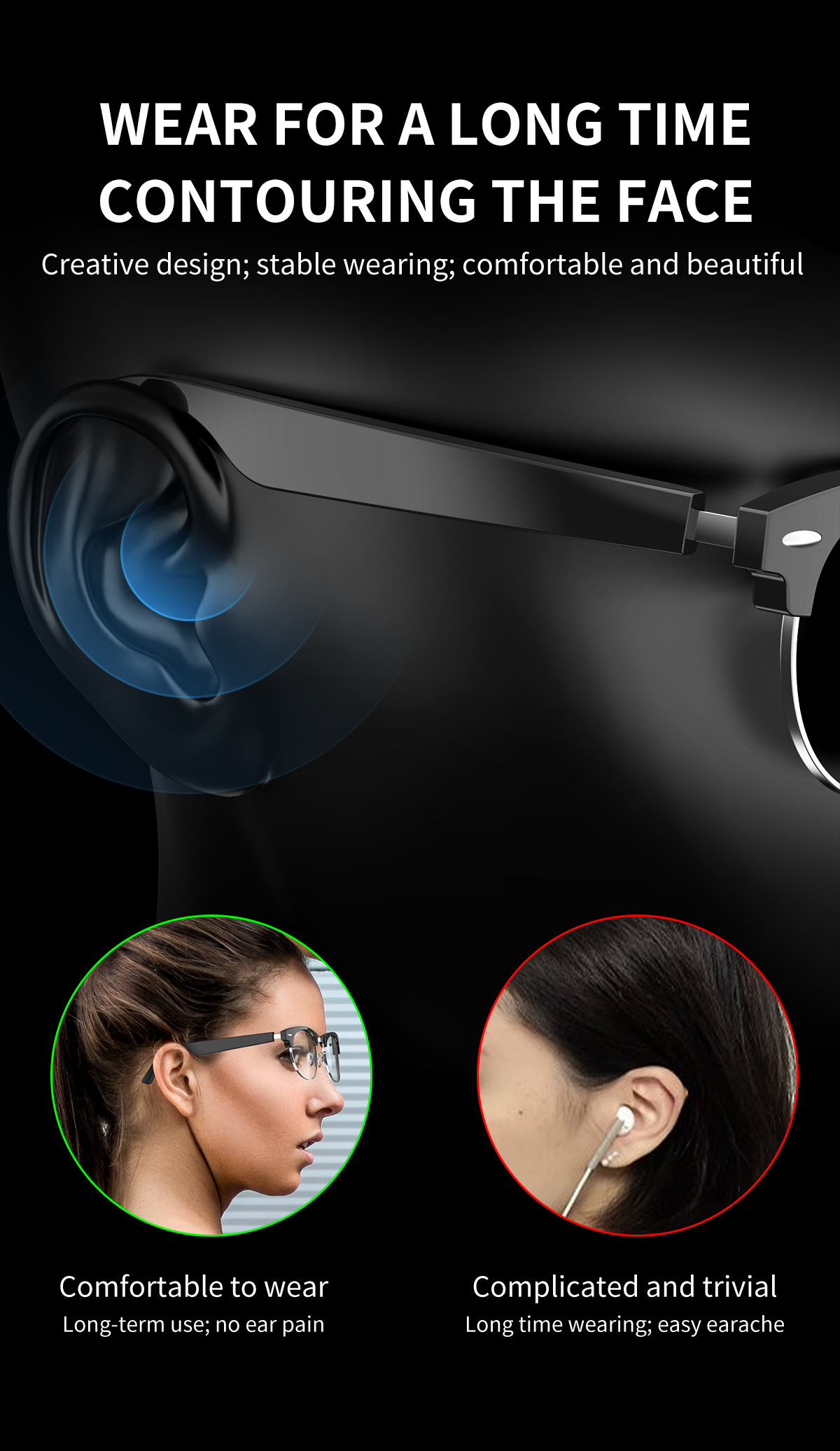2021 Hot Sale Anti-Blue Light Smart Eyewear Calling Smart Sunglasses F1 Music BT Speaker Wireless Earphone Smart Glasses
