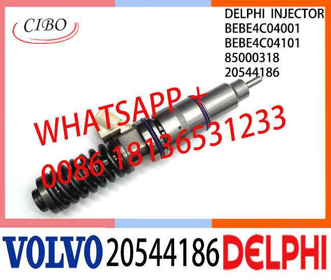 20544186 Common Rail Fuel Diesel Injector BEBE4C04001 BEBE4C04101 20544186 85000318 E1 for VOL 16 LITRE TRUCK