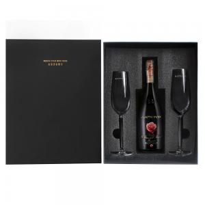 China Custom Logo Printed Champagne Flute Packaging Boxes Luxury Red Wine Glass Set Gift Box wholesale