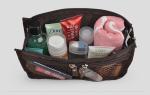 Custom Make Up toiletry promotional fashion elegant cosmetic makeup bag for lady