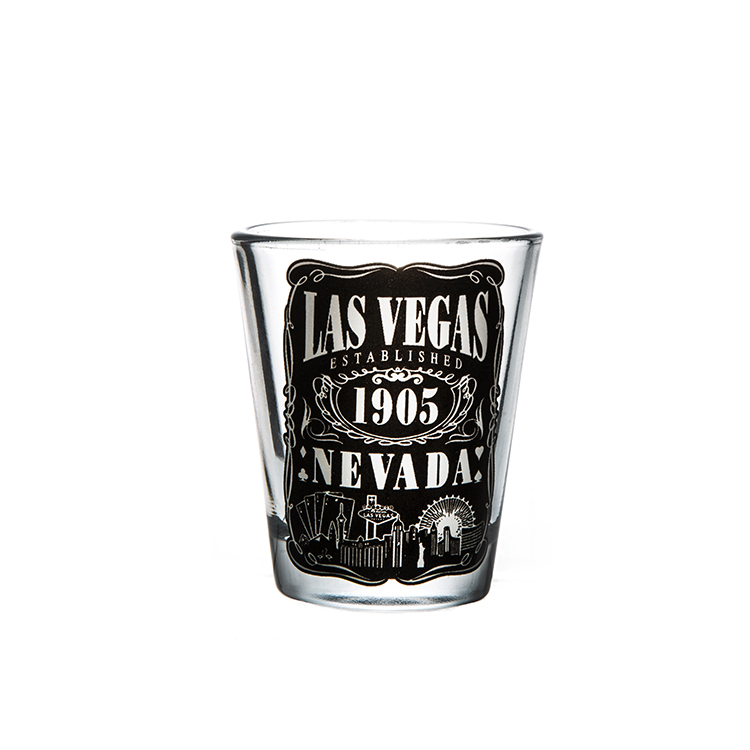 China Factory Wholesales Custom Logo Round transparent Shot Glass Bullet Shot Glass