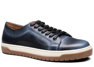 China Leather Round Toe Mens Lace Up Sneakers Fashion Mens Skateboard Shoes wholesale