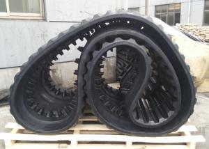 China Black Width 700mm Dumper Rubber Track 125mm Pitch 78 Link wholesale