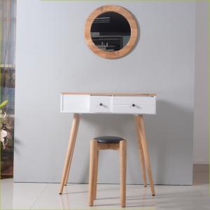 China 70cm Length 18KG 2 Drawer Mirrored Dressing Table Stool wholesale