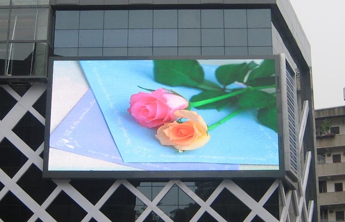 SMD3535 P10 RGB LED Display Module 1/4S , IP65 160x320mm P10 Module LED Anti UV