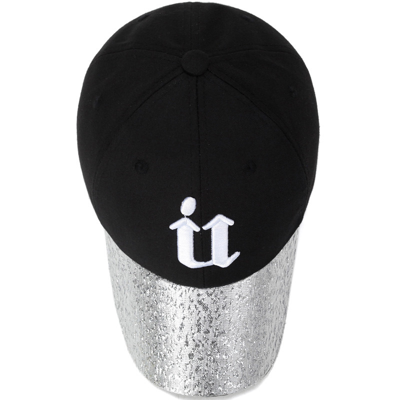 baseball caps and hats men 100% polyester piping running hat custom outdoor sports caps color:white&black size:adjust