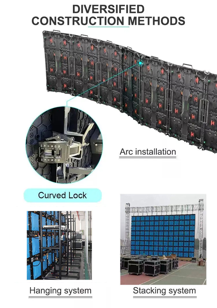 250*250mm Module Size Indoor Rental LED Display 500*500mm Cabinet Size LED Video Wall for Events