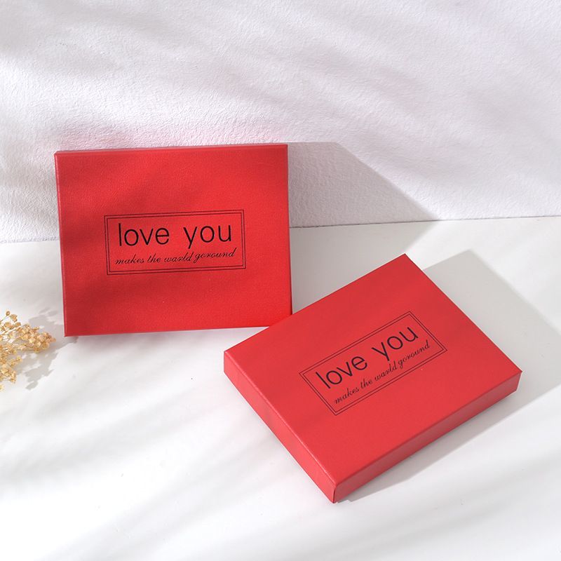 Customized Rectangular Lipstick Perfume Gift Box Wedding Favour Boxes Heaven and Earth Lid High-End Small Gift Box